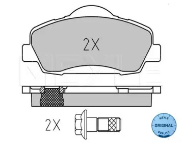 MEYLE 0252525118 -  Комплект тормозных колодок, дисковый тормоз