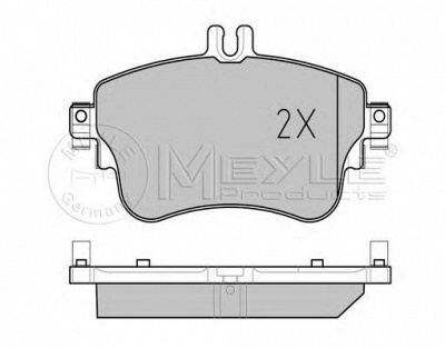 MEYLE 0252532619pd -  Колодки тормозные дисковые передние, комплект Platinum Pad