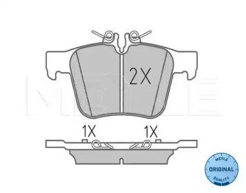 MEYLE 0252535416 -  Колодки тормозные дисковые задниеие, комплект