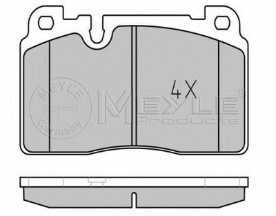 MEYLE 0252564316 -  Колодки тормозные дисковые передние, комплект