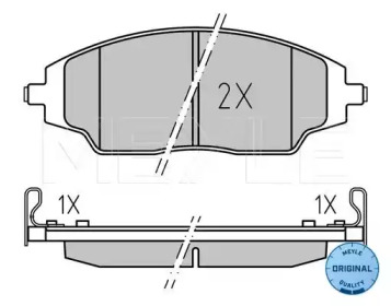MEYLE 0252572218 -  Колодки тормозные дисковые передние, комплект