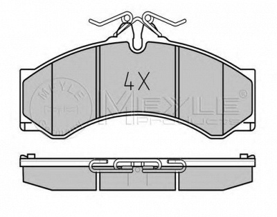 MEYLE 0252907620pd -  Колодки тормозные дисковые, комплект Platinum Pad