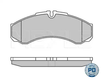 MEYLE 0252912117pd -  Колодки тормозные дисковые передние, комплект Platinum Pad