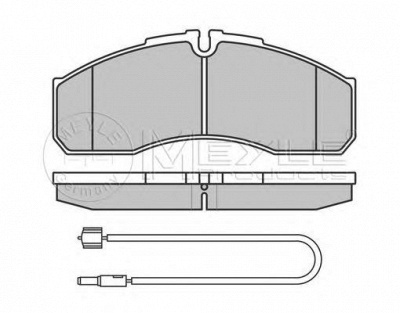 MEYLE 0252916020w -  Комплект тормозных колодок, дисковый тормоз