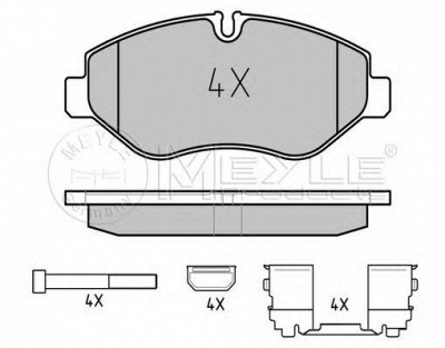 MEYLE 0252922920pd -  Комплект тормозных колодок, дисковый тормоз