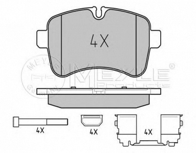 MEYLE 0252923221 -  Комплект тормозных колодок, дисковый тормоз