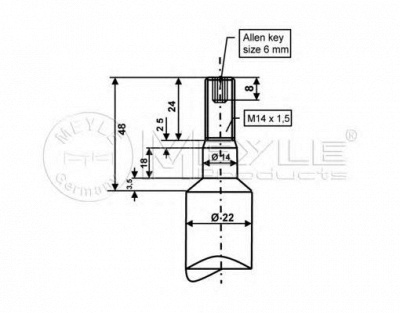 MEYLE 3266240007 -  Амортизатор