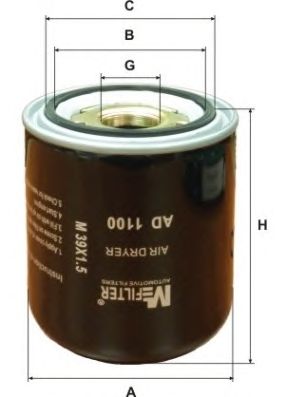 M-FILTER ad1100 -  Патрон осушителя воздуха, пневматическая система