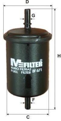 M-FILTER bf671 -  Топливный фильтр
