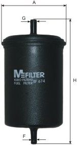 M-FILTER bf674 -  Топливный фильтр