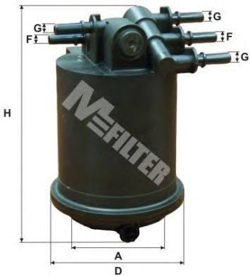 M-FILTER df3517 -  Топливный фильтр