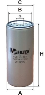 M-FILTER df3520 -  ФИЛЬТР ТОПЛИВНЫЙ