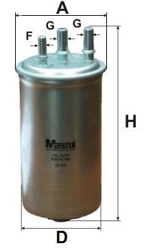 M-FILTER df679 -  Топливный фильтр
