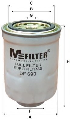 M-FILTER df690 -  Топливный фильтр