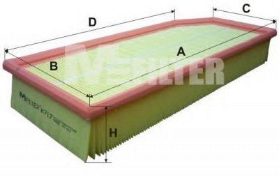 M-FILTER k717 -  Воздушный фильтр
