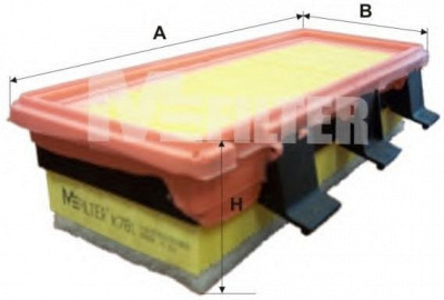 M-FILTER k781 -  Воздушный фильтр