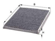 M-FILTER k9035c -  Фильтр воздуха в салоне