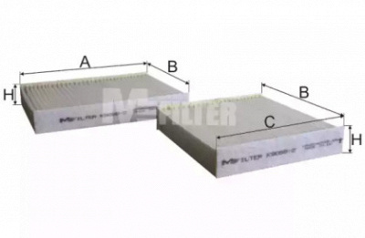M-FILTER k90582 -  Фильтр воздуха в салоне
