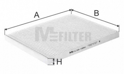 M-FILTER k9061 -  Фильтр воздуха в салоне