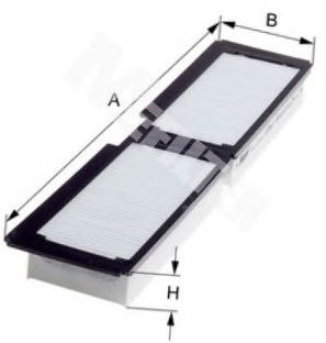 M-FILTER k9067 -  Фильтр воздуха в салоне