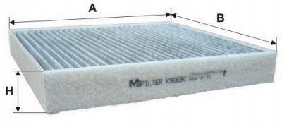 M-FILTER k9069c -  Фильтр воздуха в салоне