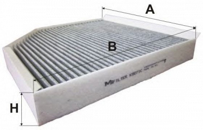 M-FILTER k9071c -  Фильтр воздуха в салоне