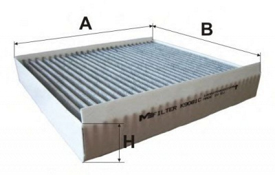 M-FILTER k9081c -  Фильтр воздуха в салоне