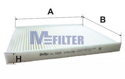 M-FILTER k9108 -  Фильтр воздуха в салоне