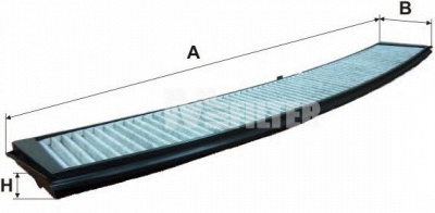 M-FILTER k939c -  Фильтр воздуха в салоне