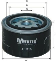 M-FILTER tf315 -  Масляный фильтр