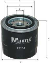 M-FILTER tf34 -  Масляный фильтр