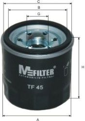 M-FILTER tf45 -  Масляный фильтр
