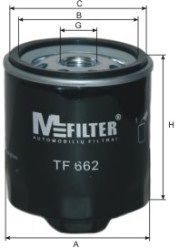 M-FILTER tf662 -  Масляный фильтр
