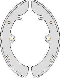 MGA m580 - Комплект тормозных колодок