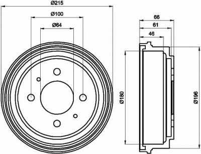 MINTEX mbd103 -  Тормозной барабан