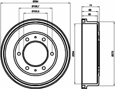 MINTEX mbd236 -  Тормозной барабан