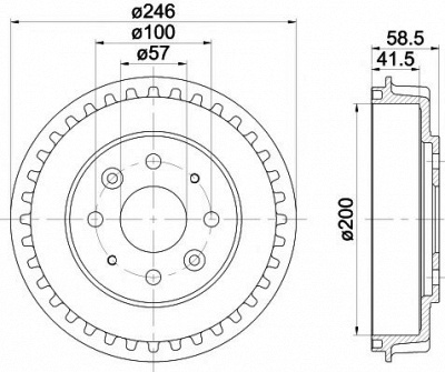 MINTEX mbd239 -  Тормозной барабан