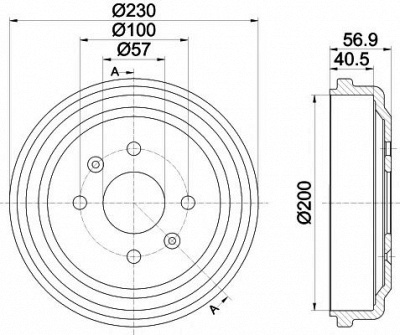 MINTEX mbd288 -  Тормозной барабан