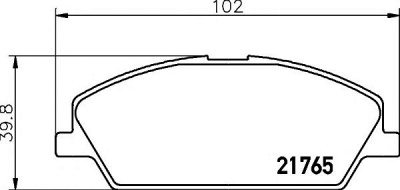 MINTEX mdb2099 -  Комплект тормозных колодок, дисковый тормоз