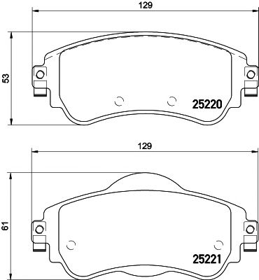 MINTEX mdb3174 -  Комплект тормозных колодок, дисковый тормоз