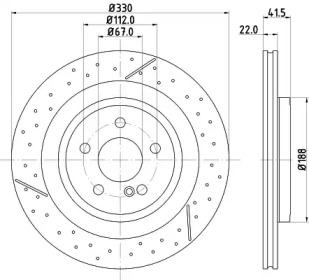 MINTEX mdc2793c -  Тормозной диск