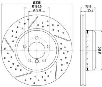 MINTEX mdcb2597 - Тормозной диск