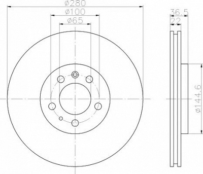MINTEX mdk0151 -  Комплект тормозов, дисковый тормозной механизм