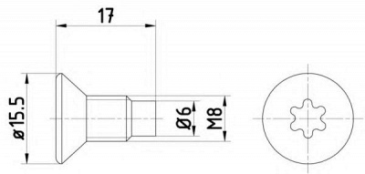 MINTEX tpm0004 -  Болт, диск тормозного механизма