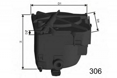 MISFAT f110 -  Топливный фильтр