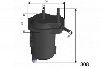 MISFAT f122 -  Топливный фильтр