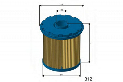 MISFAT fm655 -  Топливный фильтр