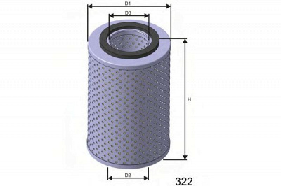 MISFAT l406a -  Гидрофильтр, рулевое управление