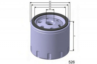 MISFAT m323 -  Топливный фильтр