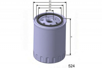 MISFAT m395 -  Топливный фильтр